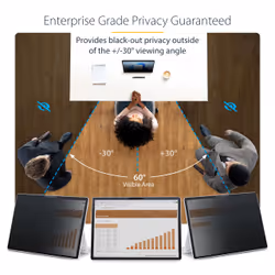 StarTech.com 4-Way Privacy Screen For 13-inch Surface Pro 8/9/X Laptop, Portrait/Landscape Modes, Touch-Enabled, +/- 30 Deg. View, Blocks up to 51% Blue Light, Anti-Glare - Additional view 7
