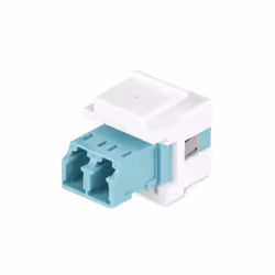 StarTech.com LC to LC Coupler, LC Fiber Coupler, LC/UPC Keystone Jack, Duplex Fiber Optic LC Keystone Coupler for Patch Panel
