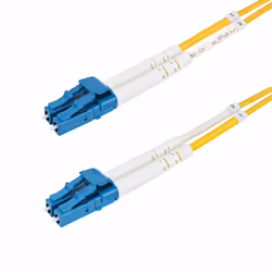 StarTech.com 3m (9.8ft) LC to LC (UPC) OS2 Single Mode Duplex Fiber Optic Cable, 9/125µm, 100G, Bend Insensitive, Low Inserti ...