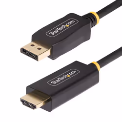 StarTech.com 9.8ft (3m) DisplayPort to HDMI Adapter Cable, 4K 60Hz with HDR, DP to HDMI 2.0b, Active Video Converter, Display ...