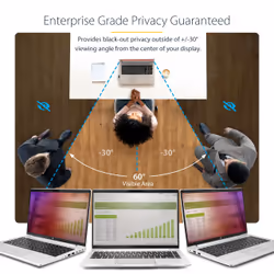 StarTech.com 14-inch 16:9 Laptop Privacy Screen, Reversible Gold Filter w/Enhanced Privacy, Computer Security Filter, Removable Screen Protector/Shield, +/- 30 Deg. - Additional view 8