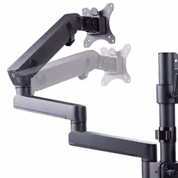 StarTech.com Triple Monitor Desk Mount For Up To Three 27in Screens, VESA 75x75/100x100, Tool-Less Arm Adjustments, C-Clamp/Grommet Mount, Spring-Assisted Arms - Additional view 7