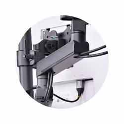 StarTech.com Triple Monitor Desk Mount For Up To Three 27in Screens, VESA 75x75/100x100, Tool-Less Arm Adjustments, C-Clamp/Grommet Mount, Spring-Assisted Arms - Additional view 8