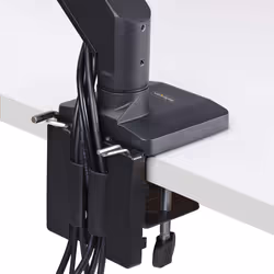 StarTech.com Crossbar Triple Monitor Desk Mount For Up To Three 27in Screens, VESA 75x75/100x100, Tool-Less Arm Adjustments, C-Clamp/Grommet, Spring-Assisted Arm - Additional view 7