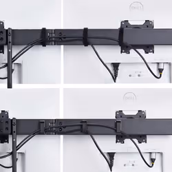 StarTech.com Crossbar Triple Monitor Desk Mount For Up To Three 27in Screens, VESA 75x75/100x100, Tool-Less Arm Adjustments, C-Clamp/Grommet, Spring-Assisted Arm - Additional view 8