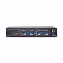 StarTech.com 4-Port KM Switch with Mouse Switching, USB Switch for Keyboard/Mouse, 3.5mm/USB Audio, Peripheral Sharing for 4 Computers, TAA Compliant - Additional view 4