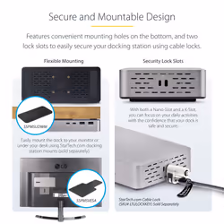 StarTech.com USB4 Docking Station, USB-C 40Gbps, Dual Video HDMI, Up to 2x 4K 60Hz 4:4:4 (RGB) or 2x 4K 120Hz 4:2:2, Multi-Monitor Dock, 6x USB, 2.5GbE, 100W PD - Additional view 7