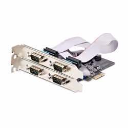 StarTech.com 4-Port Serial PCIe Card, Quad-Port PCI Express to RS232/RS422/RS485 (DB9) Serial Card, Low-Profile Bracket Incl., 16C1050 UART, Windows/Linux, TAA Compliant - Level-4 ESD Protection - Additional view 6