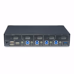 StarTech.com 4-Port DisplayPort KVM Switch, Single 4K 60Hz Monitor, 6x USB Ports, Push-Button & Hotkey Switching, DisplayPort 1.2, OS Independent, TAA Compliant - Additional view 4