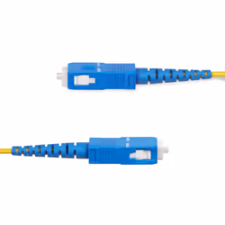 StarTech.com 30m (98.4ft) SC to SC (UPC) OS2 Single Mode Simplex Fiber Optic Cable, 9/125µm, 40G/100G, Bend Insensitive, Low Insertion Loss, LSZH Fiber Jumper Cord