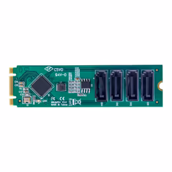StarTech.com 4-Port M.2 to SATA Adapter Card, M.2 PCIe 3.0 to SATA HDD/SSD Expansion Card, ASM1064 Chipset, M.2 NVMe to 4x HDD/SSD for Windows/macOS/Linux