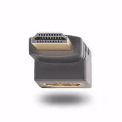 StarTech.com Down Angle HDMI 2.0 Adapter, Male to Female, Vertical 90-Degree Angled HDMI Port Saver, 4K 60Hz, High Speed HDMI ...