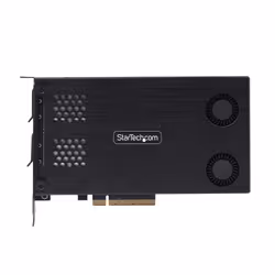 StarTech.com Dual-Bay M.2 NVMe SSD to PCIe x8 Removable Mobile Rack; Bifurcation Required; Tool-less Installation, PCIe Backplane w/Two Hot-Swap Drive Bays - Additional view 4