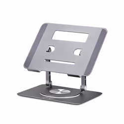 StarTech.com Rotating Laptop Stand, 360 Swivel, Ergonomic Desk Riser for Computer, Elevated Tray w/ Adjustable Tilt, Max 11lb ...
