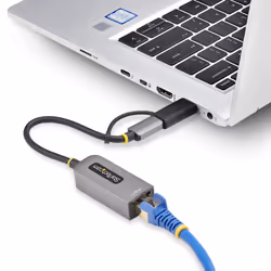 StarTech.com 2.5GbE USB-C to Ethernet Adapter with USB-A Converter, NBASE-T NIC, USB 3.0 Type-C 2.5/1G Multi Speed Network, Thunderbolt Compatible, Windows & Mac - Additional view 7