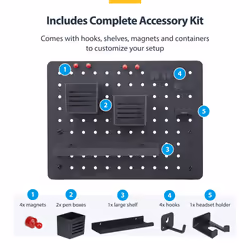StarTech.com 1612B-DESK-PEGBOARD desk organizer set 1 pc(s)