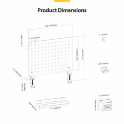 StarTech.com 1612B-DESK-PEGBOARD desk organizer set 1 pc(s) - Additional view 7