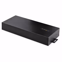 StarTech.com 16-Port Industrial USB 5Gbps Hub with Power Adapter, Metal Enclosure, Mountable, ESD Protection, Terminal Block Power, USB Charging, Dual-Host Switch - TAA