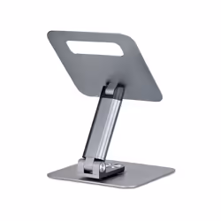 StarTech.com Telescopic Laptop Stand, 360 Swivel Base, Rotating Computer Riser for Desk, Adjustable Height and Tilt, Max 11lb/5kg, Aluminum Build, Portable Design - Additional view 2