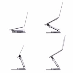 StarTech.com Telescopic Laptop Stand, 360 Swivel Base, Rotating Computer Riser for Desk, Adjustable Height and Tilt, Max 11lb/5kg, Aluminum Build, Portable Design - Additional view 3
