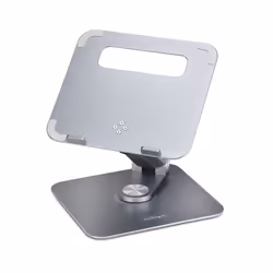 StarTech.com Telescopic Laptop Stand, 360 Swivel Base, Rotating Computer Riser for Desk, Adjustable Height and Tilt, Max 11lb/5kg, Aluminum Build, Portable Design - Additional view 5