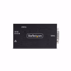 StarTech.com 1-Port Serial to Ethernet Adapter, IP Serial Device Server For Remote RS232 Devices, Wall/DIN Rail Mountable, Metal Housing, RJ45 LAN to DB9 Serial Converter - Additional view 5