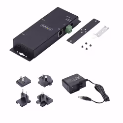 StarTech.com 2-Port Serial to Ethernet Adapter, IP Serial Device Server For Remote RS232 Devices, Wall/DIN Rail Mountable, Metal Housing, RJ45 LAN to DB9 Serial Converter - Additional view 8