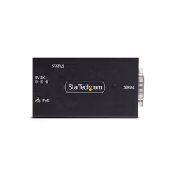 StarTech.com 1-Port Serial to Ethernet Adapter, 802.3af PoE IP Serial Device Server For Remote RS232 Devices, Wall/DIN Rail Mountable, RJ45 LAN to DB9 Serial Converter, TAA - Additional view 5