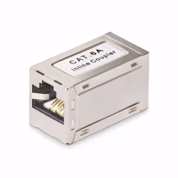 StarTech.com Shielded RJ45 Coupler, Inline Cat6a Coupler, Female to Female (F/F) T568B Pinout, Shielded Ethernet Cable Extens ...