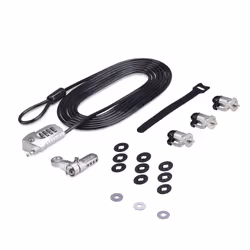 StarTech.com Laptop/Desktop & Peripheral Lock Kit, Theft-Deterring Security Lock, K-Slot, 9.8ft (3m) Steel Cable, 3x Devices, ...