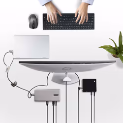 StarTech.com Laptop/Desktop & Peripheral Lock Kit, Theft-Deterring Security Lock, K-Slot, 9.8ft (3m) Steel Cable, 3x Devices, User-Resettable 4-Digit Lock - TAA - Additional view 7