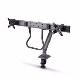 StarTech.com Desk Mount Dual Monitor Arm with Crossbar, Up To 27" Displays, VESA 75x75/100x100, Max 33lb/15kg, C-Clamp, Fully ...
