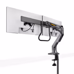 StarTech.com Desk Mount Dual Monitor Arm with Crossbar, Up To 27" Displays, VESA 75x75/100x100, Max 33lb/15kg, C-Clamp, Fully Articulating, Mechanical Spring, TAA - Additional view 5