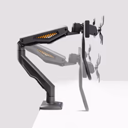 StarTech.com Desk Mount Dual Monitor Arm with Crossbar, Up To 27" Displays, VESA 75x75/100x100, Max 33lb/15kg, C-Clamp, Fully Articulating, Mechanical Spring, TAA - Additional view 7