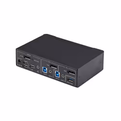 StarTech.com 2-Port DisplayPort KVM Switch, 4K 60Hz, DP 1.2, EDID Management, 2-Port USB 3.0 Hub, 4x USB HID Ports, TAA Compliant - Additional view 2