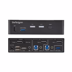 StarTech.com 2-Port DisplayPort KVM Switch, 4K 60Hz, DP 1.2, EDID Management, 2-Port USB 3.0 Hub, 4x USB HID Ports, TAA Compliant - Additional view 5