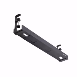 StarTech.com Under Desk Cable Management Tray, Length Adjustable Cable Organizer, Clamp-On Installation, No Drilling Required, Power Bar Holder, Black - Additional view 5