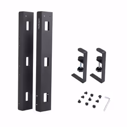 StarTech.com Under Desk Cable Management Tray, Length Adjustable Cable Organizer, Clamp-On Installation, No Drilling Required, Power Bar Holder, Black - Additional view 8