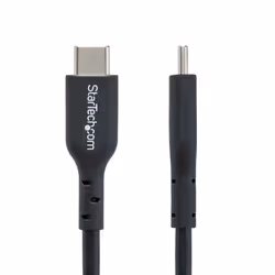 StarTech.com 1m (3ft) USB C Charging Cable, USB-C Cable, USB 2.0 Type-C Laptop Charger Cord, 60W 3A Power Delivery, TPE Jacket, USB-C Data Transfer Cable, M/M