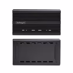 StarTech.com USB4 M.2 NVMe Enclosure, 40Gbps, External USB-C/Thunderbolt NVMe SSD Enclosure, Aluminum Heatsink Case, B+M/M-Key
