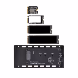 StarTech.com USB4 M.2 NVMe Enclosure, 40Gbps, External USB-C/Thunderbolt NVMe SSD Enclosure, Aluminum Heatsink Case, B+M/M-Key