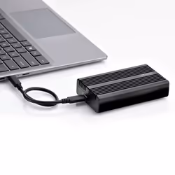 StarTech.com USB4 M.2 NVMe Enclosure, 40Gbps, External USB-C/Thunderbolt NVMe SSD Enclosure, Aluminum Heatsink Case, B+M/M-Key - Additional view 6