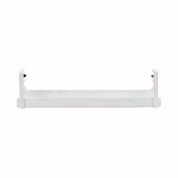 StarTech.com Under Desk Cable Management Tray, Length Adjustable Cable Organizer, Clamp-On Installation, No Drilling Required, Power Bar Holder, White - Additional view 4