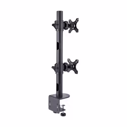 StarTech.com Desk Mount For 2x Vertically Stacked Monitors, Dual 49", Total 70lb (32kg), C-Clamp, Quick-Release VESA System, Widescreen 16:9/Ultrawide 32:9, TAA - Additional view 2