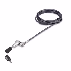 StarTech.com 3-in-1 Universal Laptop Lock 6.6ft (2m), Master Keyed Locking Cable, Computer Security, Compatible w/Noble Wedge ...