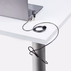 StarTech.com 3-in-1 Universal Laptop Lock 6.6ft (2m), Master Keyed Locking Cable, Computer Security, Compatible w/Noble Wedge®/Nano/K-Slot; Anti-Theft Cut-Resistant Cable - Additional view 8