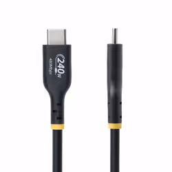 StarTech.com 3m USB-C Charging Cable, USB-IF Certified USB C Cable, 240W PD EPR, USB 2.0 Type-C Laptop Charger Cord, USB-C Data Transfer Cable, TPE Jacket, M/M