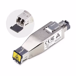 StarTech.com Gigabit Fiber to RJ45 Ethernet Media Converter Dongle, Optical Singlemode 10km/Multimode 800m, PoE Powered, Comp ...