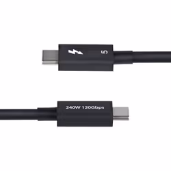 StarTech.com 3ft (1m) Thunderbolt 5 Cable, 80Gbps/Up to 120Gbps, 240W PD, 8K 60Hz, Certified Thunderbolt Cable - Compatible w/Thunderbolt 4/USB4/USB-C
