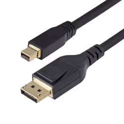 StarTech.com 10ft (3m) Mini DisplayPort to DisplayPort 1.4 Cable - 8K 60Hz/4K 120Hz HBR3 HDR, UHD mDP to DP 1.4 Cord, Slim (34 AWG) Ultra HD Monitor/Video Cable